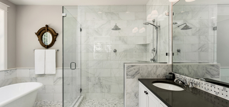 bathroom shower door installation in New Port Richey