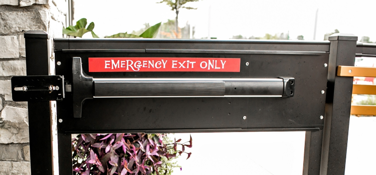 emergency push bar installation in New Port Richey